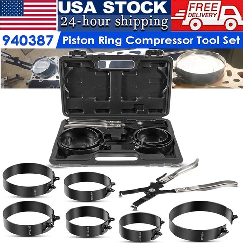 Piston ring compressor tool - piston,