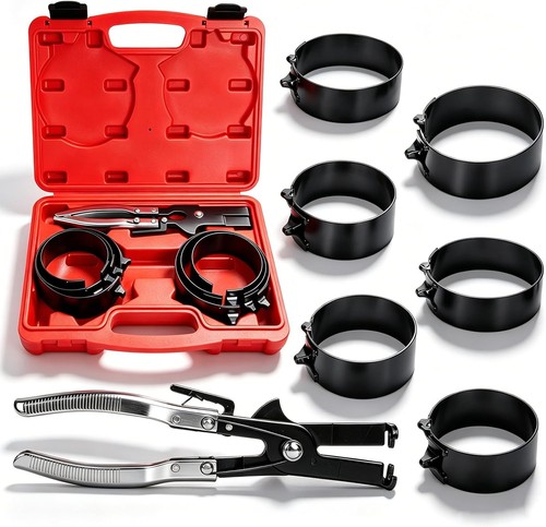 Piston ring compressor kit - piston,